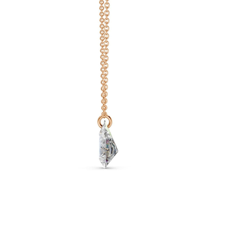 Floating Pear Diamond Necklace - Ring Premier