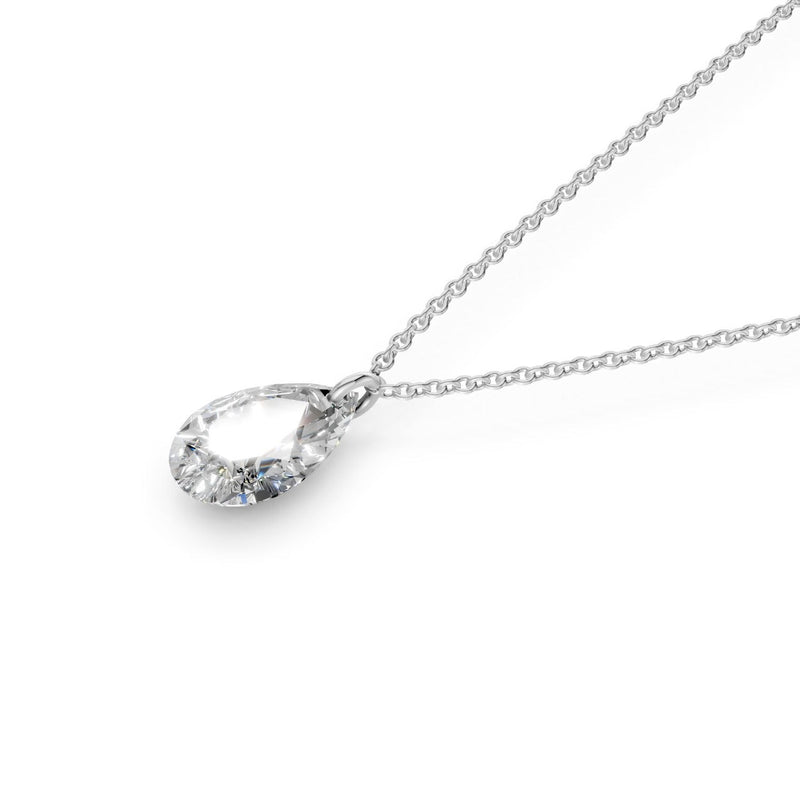 Floating Pear Diamond Necklace - Ring Premier