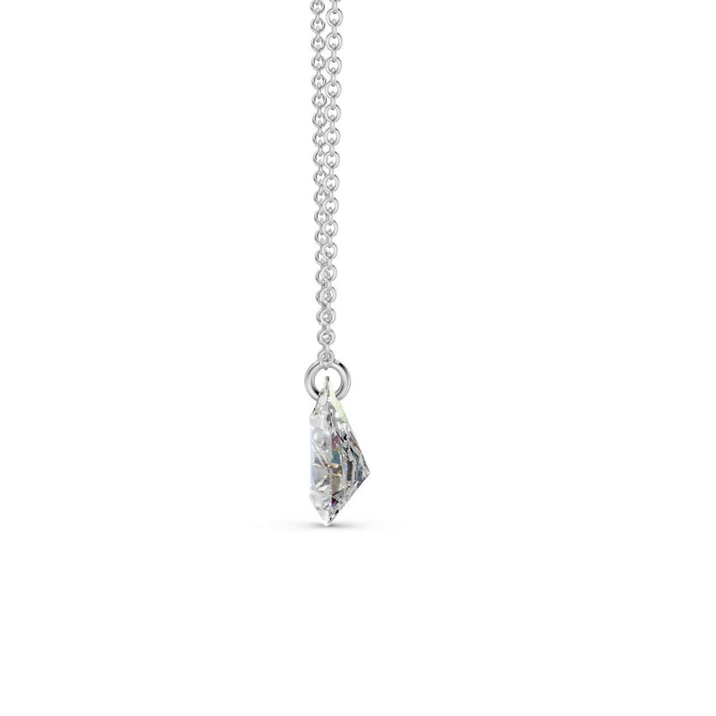 Floating Pear Diamond Necklace - Ring Premier