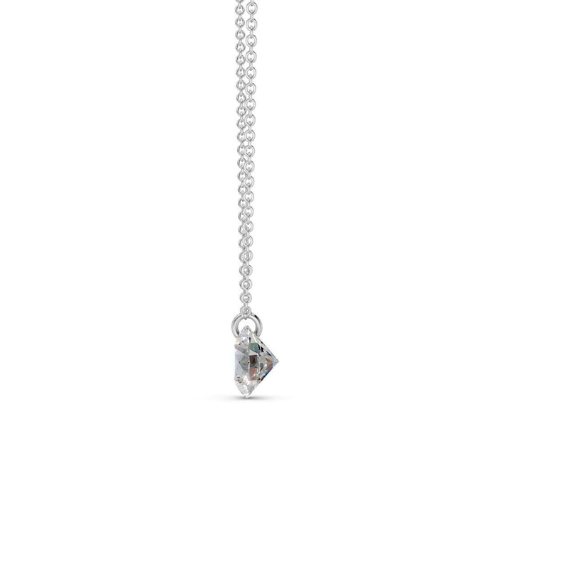 Floating Round Diamond Necklace - Ring Premier