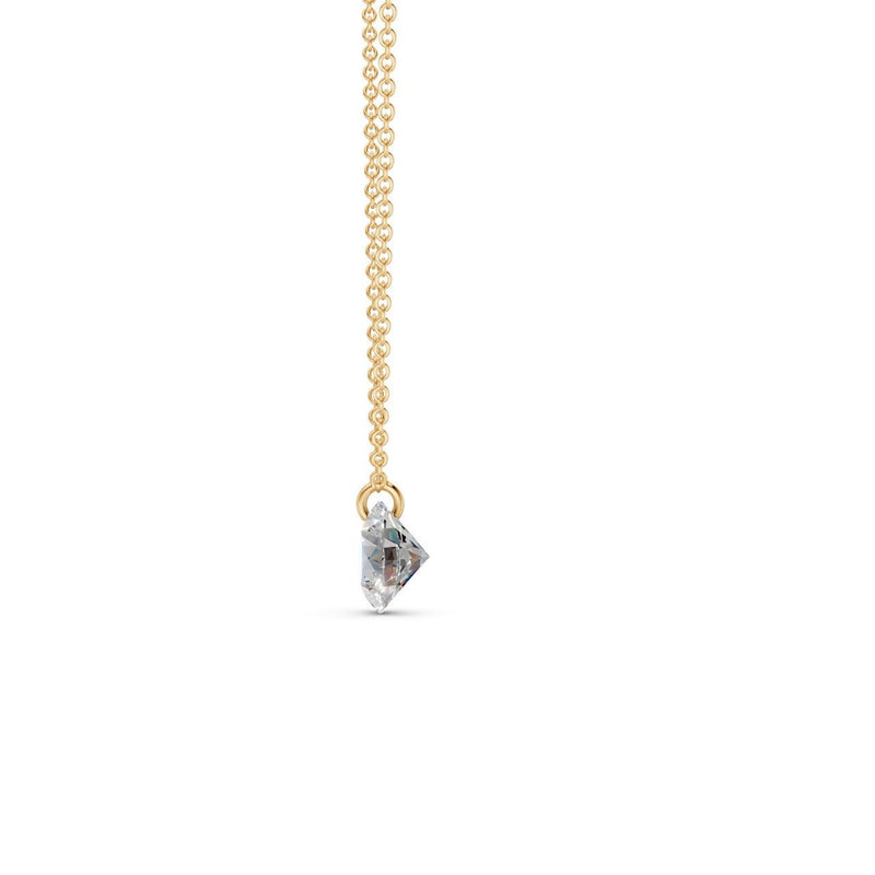 Floating Round Diamond Necklace - Ring Premier
