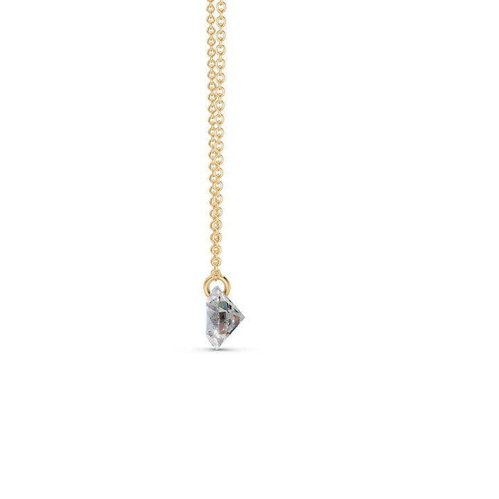 Floating Round Diamond Necklace - Ring Premier