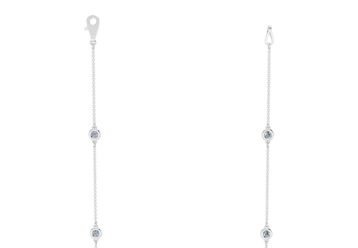 Harmony Blue Diamond Stationed Necklace 1½ Carat Total Wt.