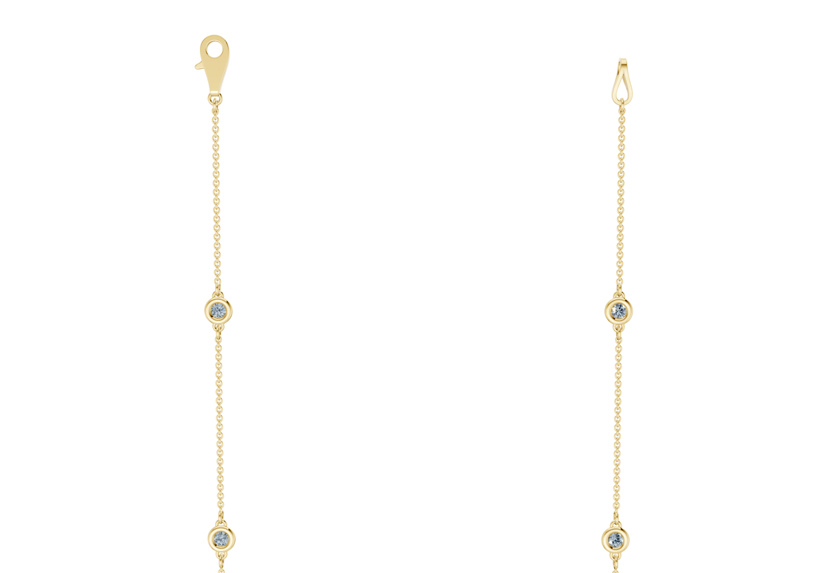 Harmony Blue Diamond Stationed Necklace 2½ Carat Total Wt.