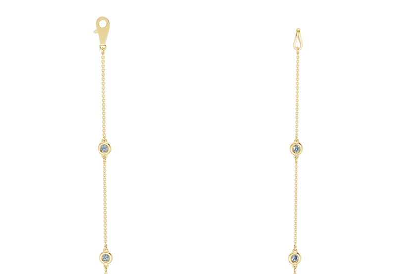 Harmony Blue Diamond Stationed Necklace 2½ Carat Total Wt. - Ring Premier