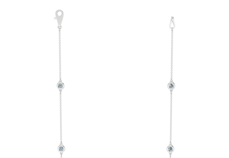 Harmony Blue Diamond Stationed Necklace 2½ Carat Total Wt. - Ring Premier