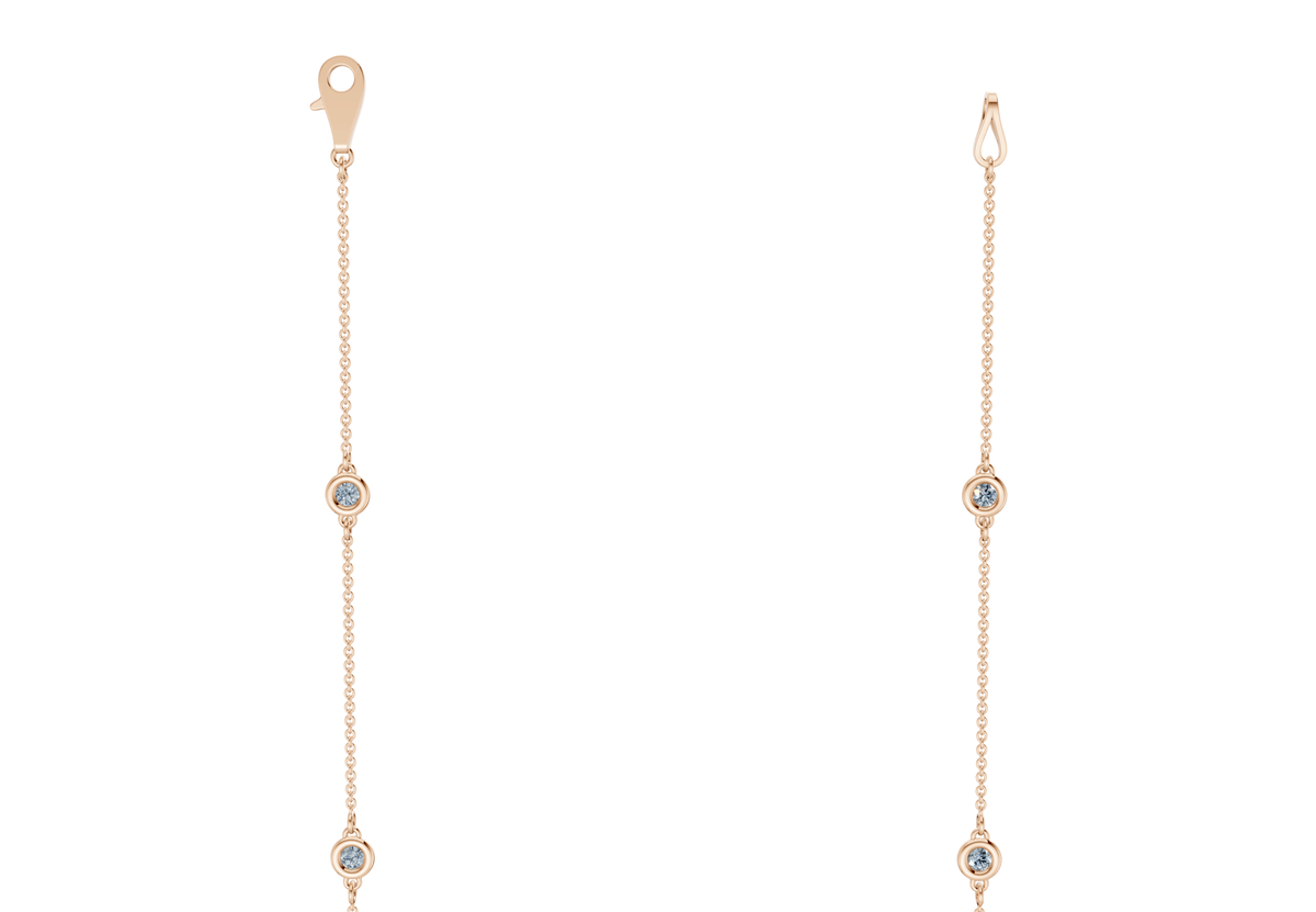 Harmony Blue Diamond Stationed Necklace 2½ Carat Total Wt.