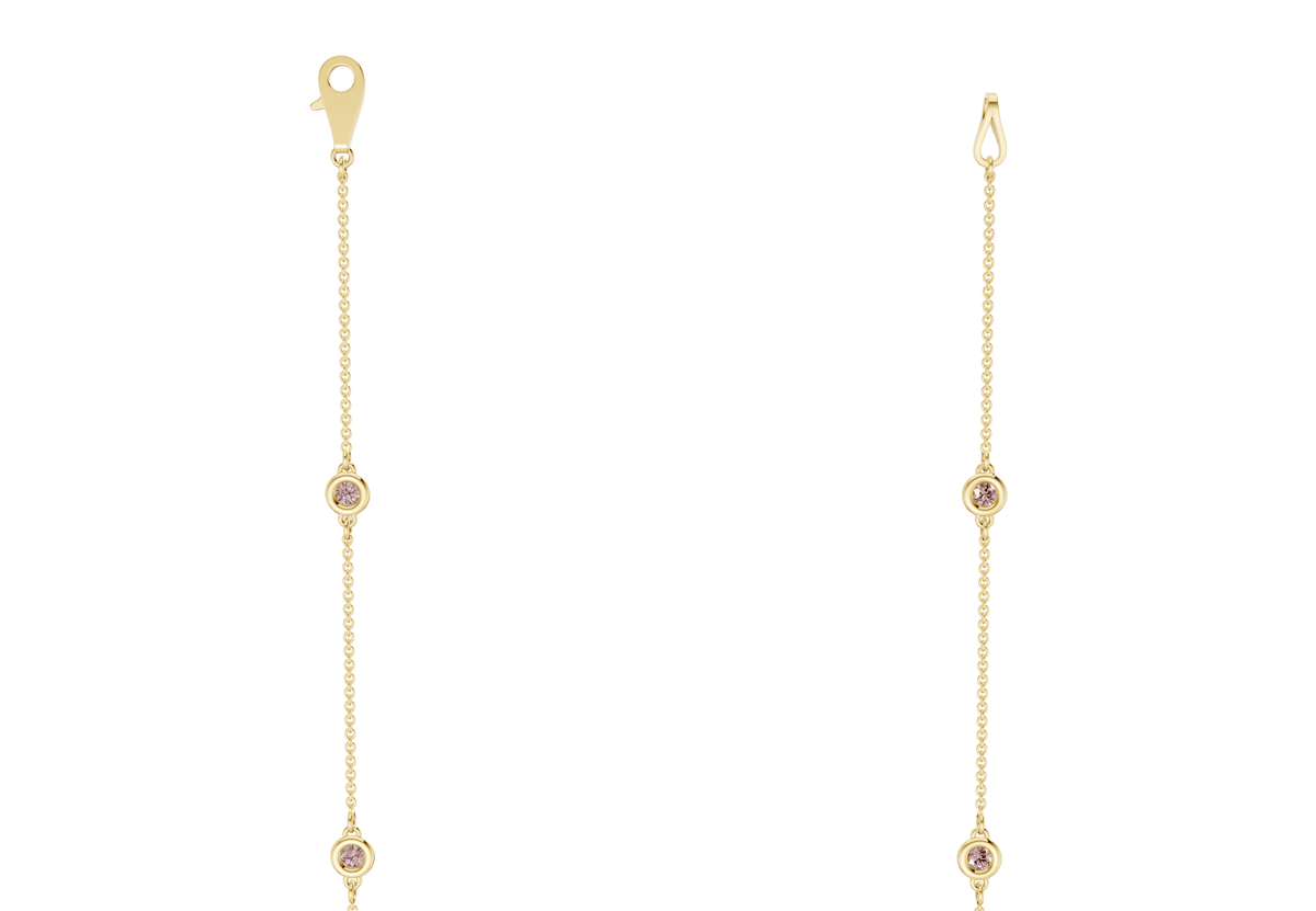 Harmony Pink Diamond Stationed Necklace 1½ Carat Total Wt.