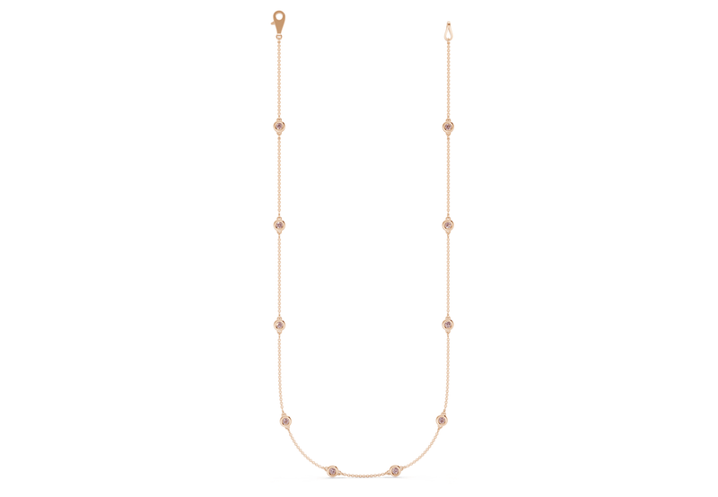 Harmony Pink Diamond Stationed Necklace 2½ Carat Total Wt. - Ring Premier