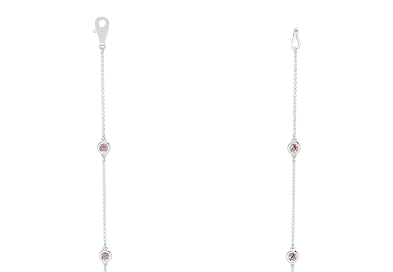 Harmony Pink Diamond Stationed Necklace 2½ Carat Total Wt. - Ring Premier
