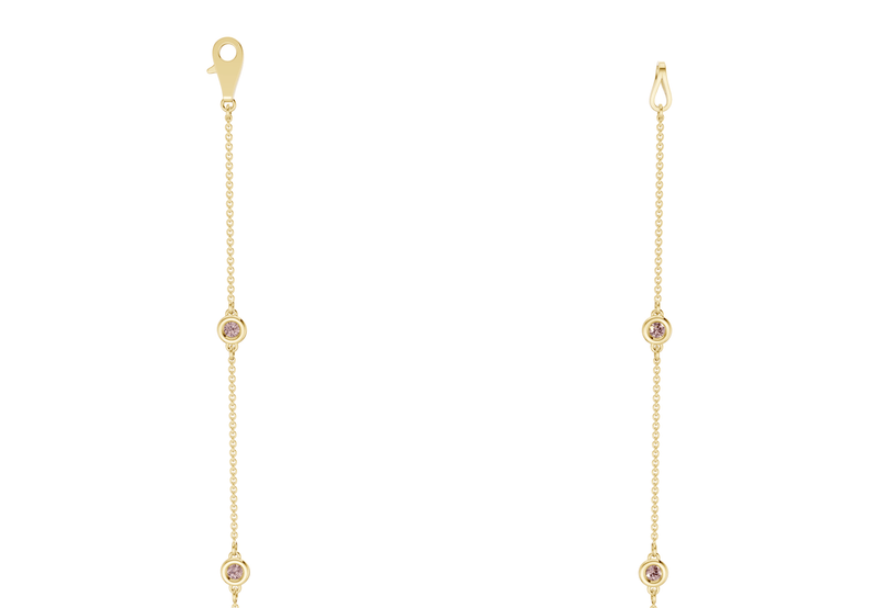 Harmony Pink Diamond Stationed Necklace 3½ Carat Total Wt. - Ring Premier