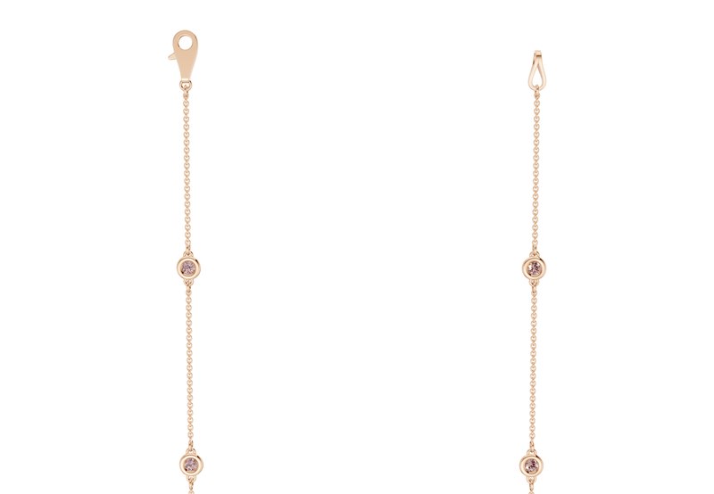 Harmony Pink Diamond Stationed Necklace ½ Carat Total Wt. - Ring Premier