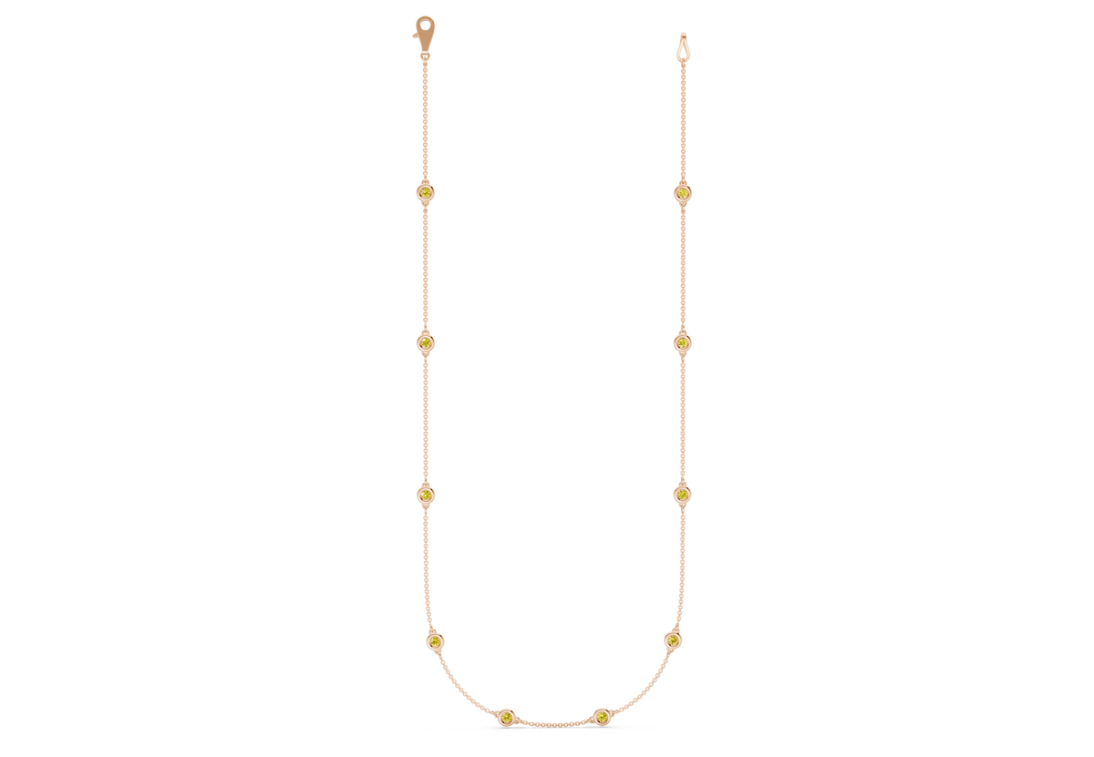 Harmony Yellow Diamond Stationed Necklace 1½ Carat Total Wt.