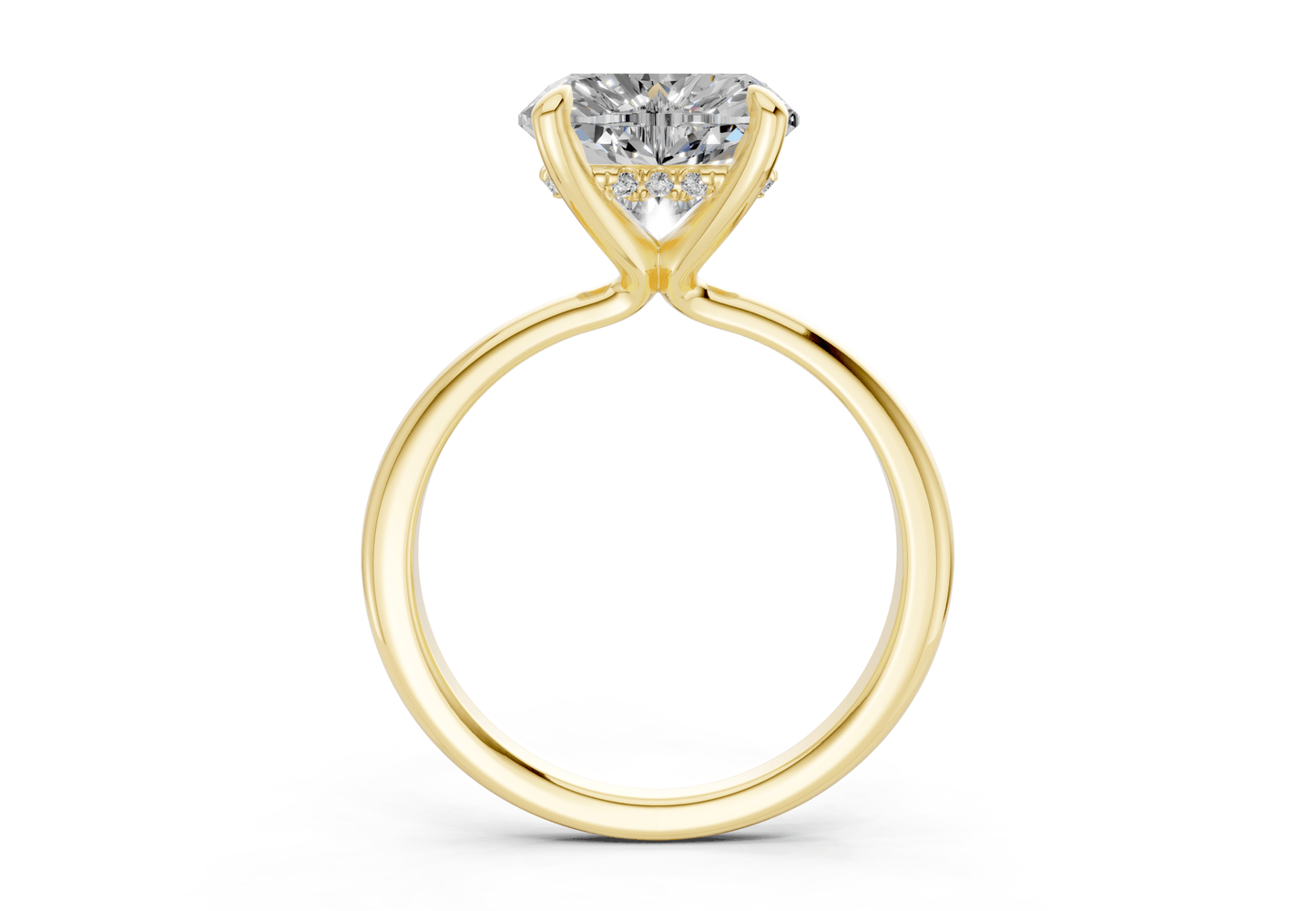 Marlowe Diamond Solitaire Heart Cut 1.6mm Engagement Ring - Ring Premier