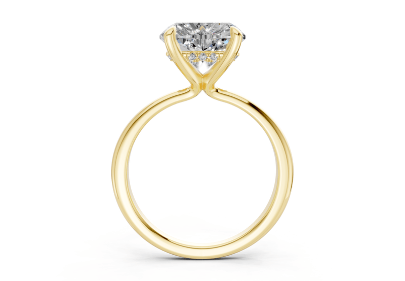 Marlowe Diamond Solitaire Heart Cut 1.6mm Engagement Ring