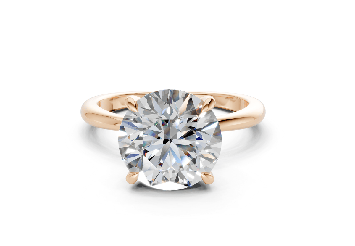 Marlowe Diamond Solitaire Round Cut 1.6mm Engagement Ring