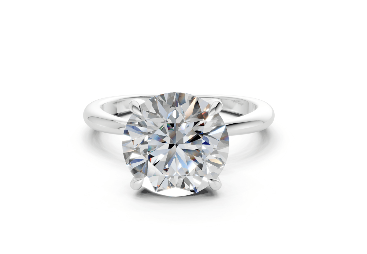 Marlowe Diamond Solitaire Round Cut 1.6mm Engagement Ring