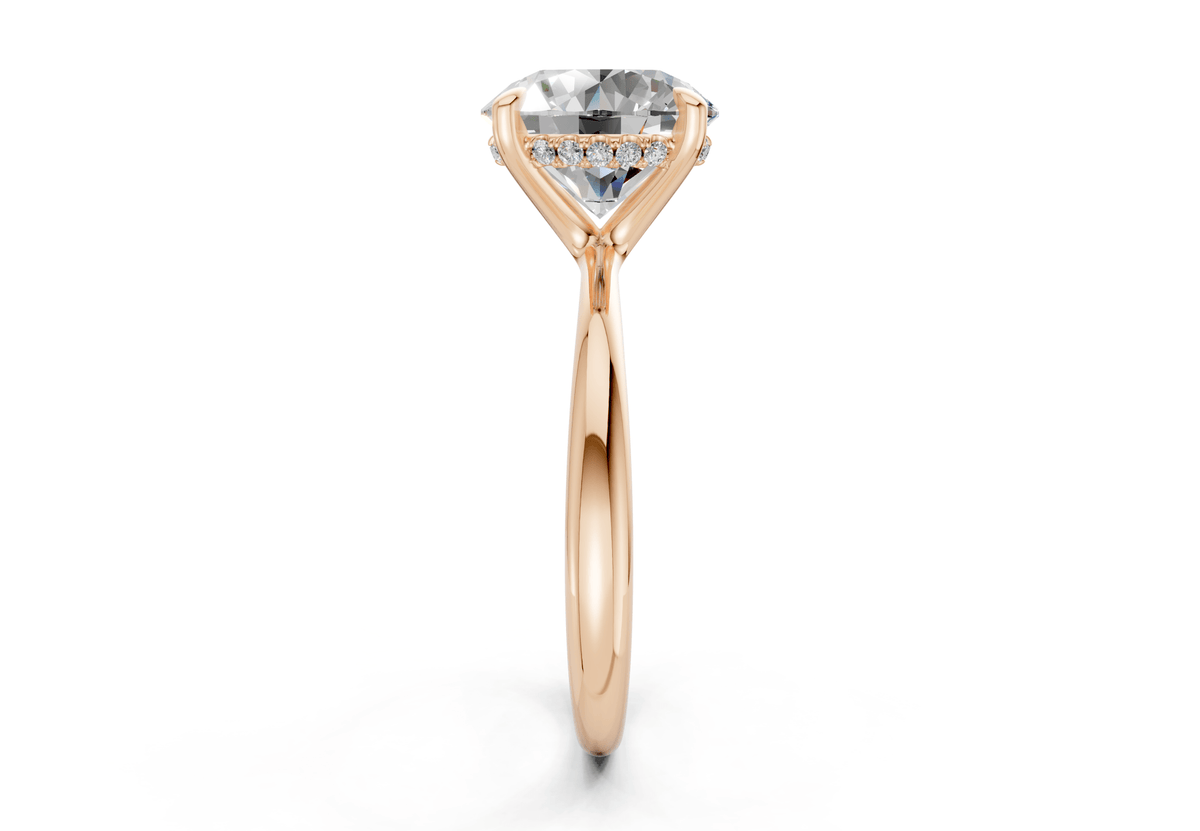 Marlowe Diamond Solitaire Round Cut 1.6mm Engagement Ring
