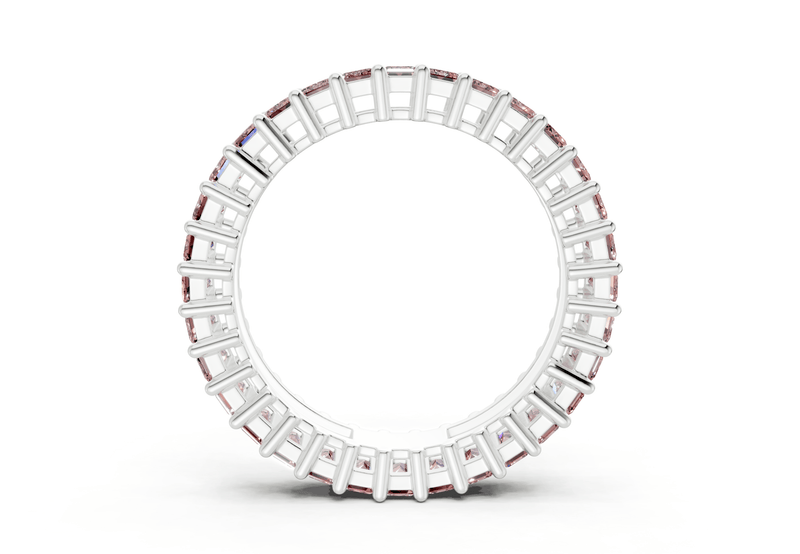 Melrose Emerald Cut Pink Diamond Eternity Band 2½ Carat Total Wt. - Ring Premier