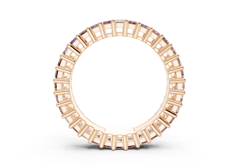 Melrose Emerald Cut Pink Diamond Eternity Band 2½ Carat Total Wt. - Ring Premier