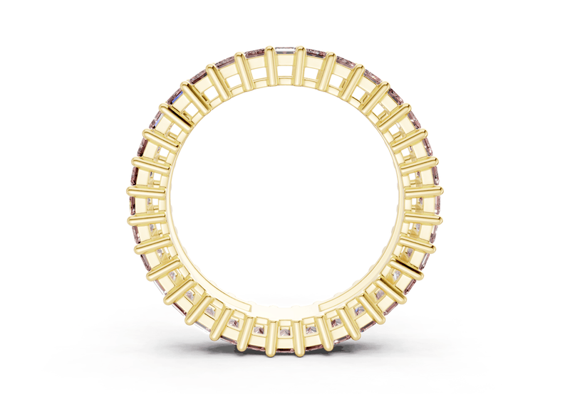 Melrose Emerald Cut Pink Diamond Eternity Band 2½ Carat Total Wt.