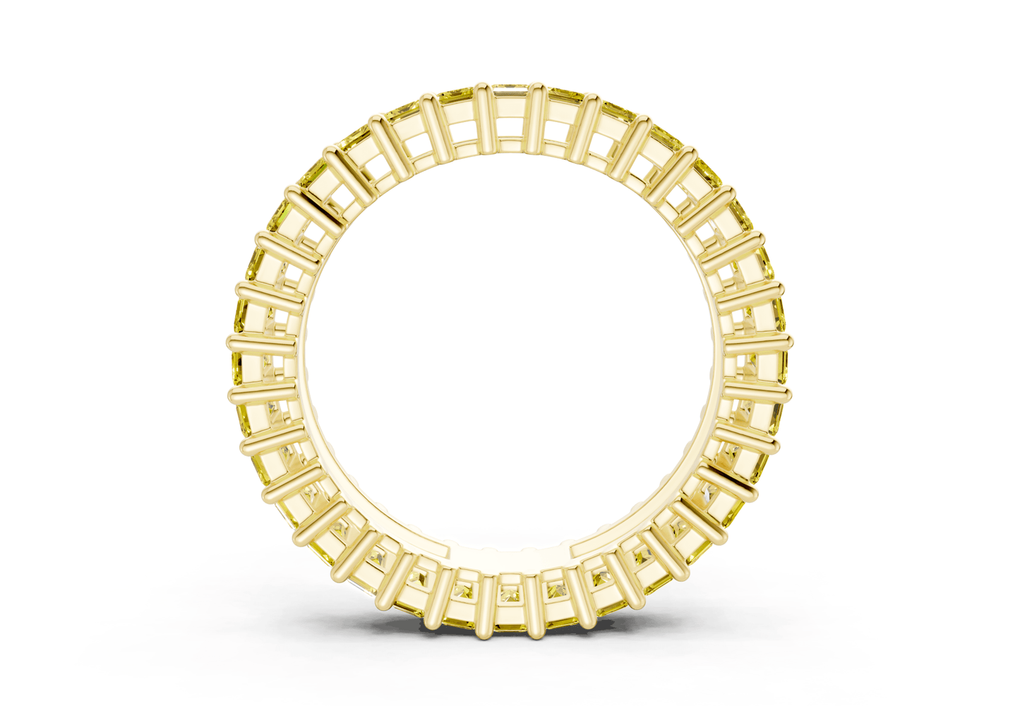 Melrose Emerald Cut Yellow Diamond Eternity Band 6 Carat Total Wt. - Ring Premier