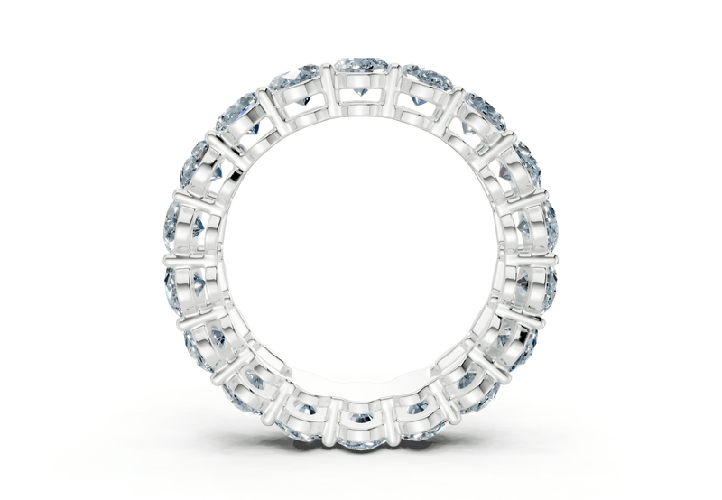 Melrose Oval Cut Blue Diamond Eternity Band 2½ Carat Total Wt. - Ring Premier