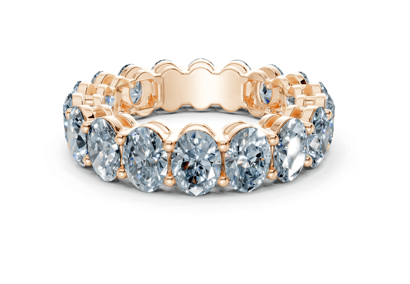 Melrose Oval Cut Blue Diamond Eternity Band 2½ Carat Total Wt. - Ring Premier