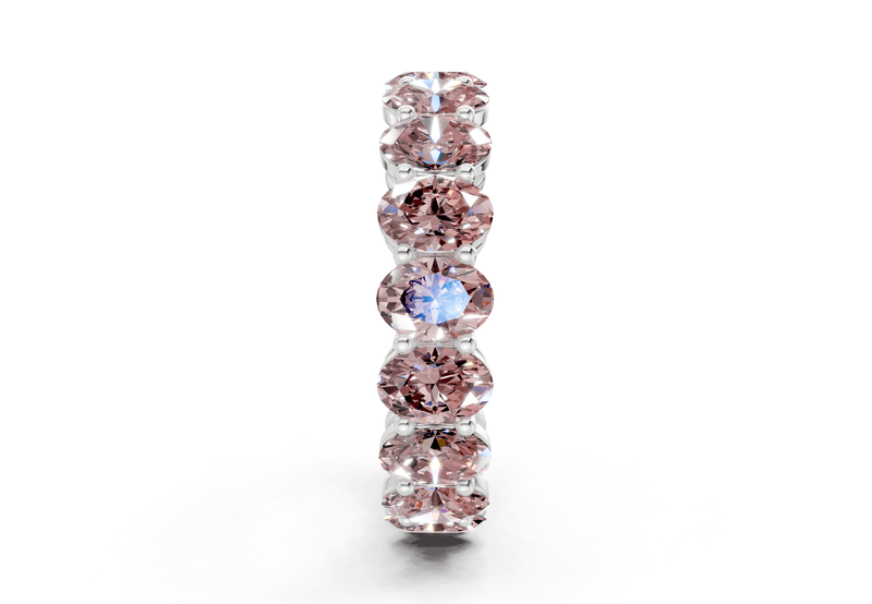 Melrose Oval Cut Pink Diamond Eternity Band 2½ Carat Total Wt. - Ring Premier