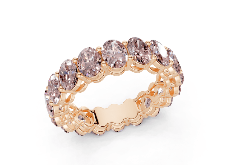 Melrose Oval Cut Pink Diamond Eternity Band 2½ Carat Total Wt. - Ring Premier