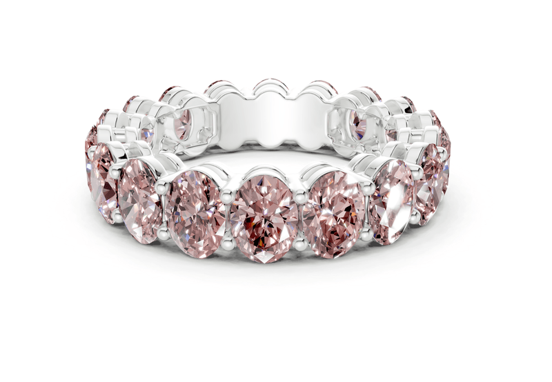 Melrose Oval Cut Pink Diamond Eternity Band 2½ Carat Total Wt. - Ring Premier