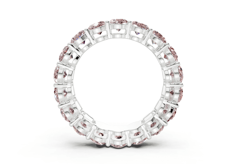 Melrose Oval Cut Pink Diamond Eternity Band 2½ Carat Total Wt. - Ring Premier