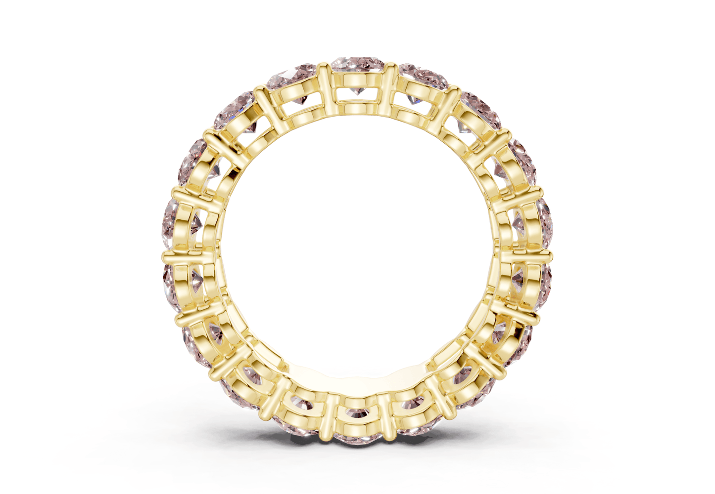 Melrose Oval Cut Pink Diamond Eternity Band 5½ Carat Total Wt. - Ring Premier