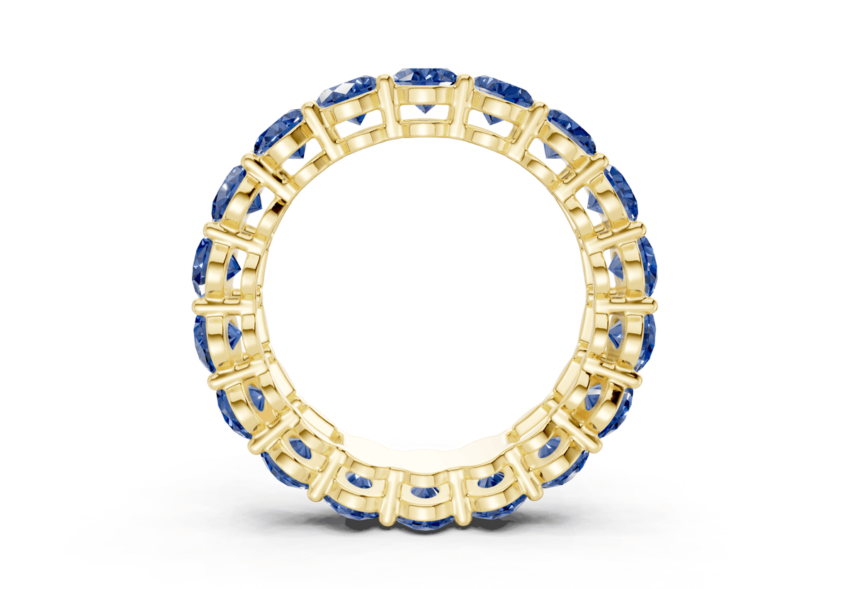 Melrose Oval Cut Sapphire Gemstone Eternity Band 2½ Carat Total Wt.