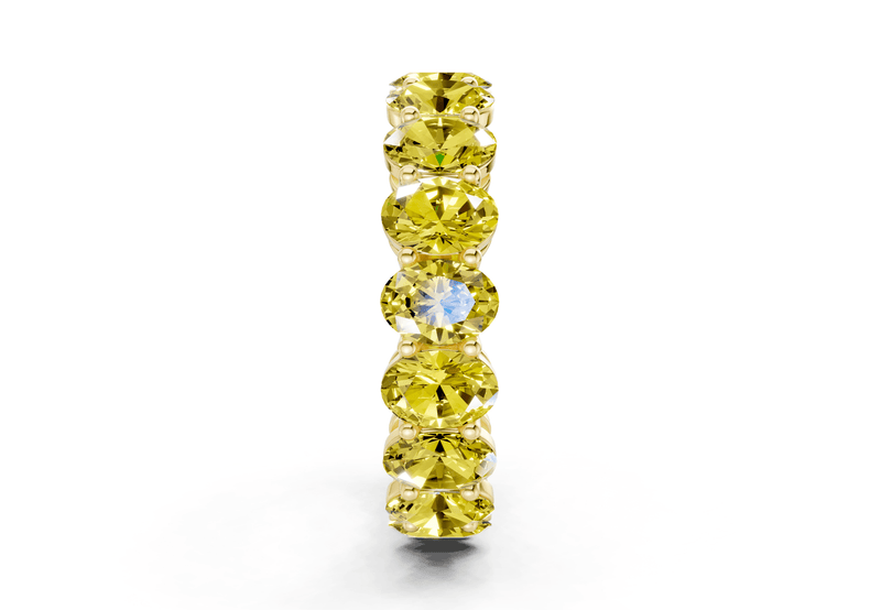 Melrose Oval Cut Yellow Diamond Eternity Band 2½ Carat Total Wt. - Ring Premier