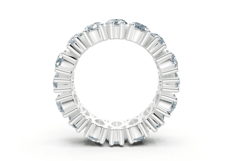 Melrose Pear Cut Blue Diamond Eternity Band 5 Carat Total Wt. - Ring Premier