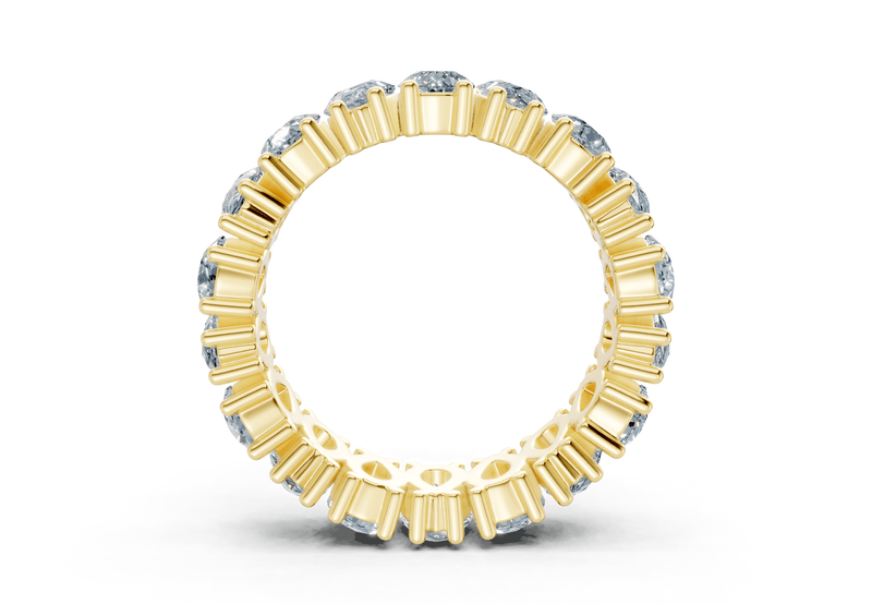 Melrose Pear Cut Blue Diamond Eternity Band 8 Carat Total Wt.