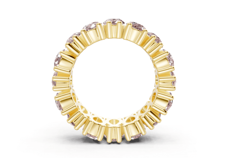 Melrose Pear Cut Pink Diamond Eternity Band 5 Carat Total Wt.