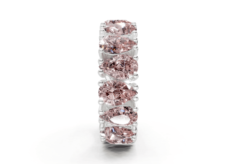 Melrose Pear Cut Pink Diamond Eternity Band 5 Carat Total Wt. - Ring Premier