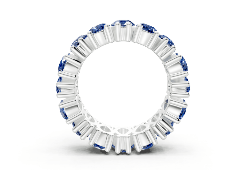 Melrose Pear Cut Sapphire Gemstone Eternity Band 5 Carat Total Wt. - Ring Premier
