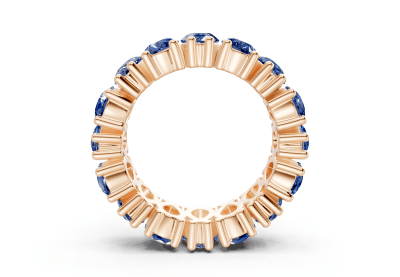 Melrose Pear Cut Sapphire Gemstone Eternity Band 5 Carat Total Wt. - Ring Premier