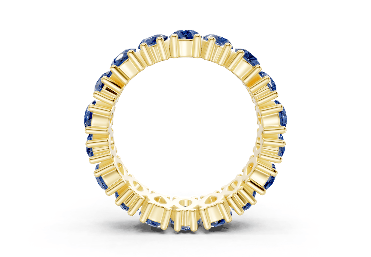 Melrose Pear Cut Sapphire Gemstone Eternity Band 8 Carat Total Wt.