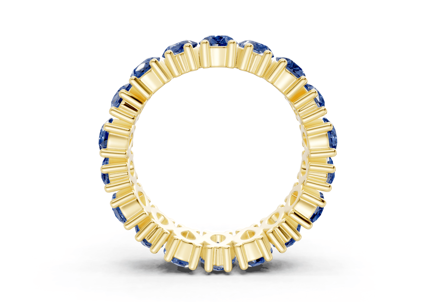 Melrose Pear Cut Sapphire Gemstone Eternity Band 8 Carat Total Wt. - Ring Premier