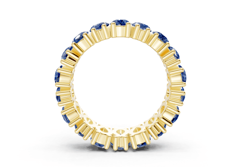 Melrose Pear Cut Sapphire Gemstone Eternity Band 8 Carat Total Wt.