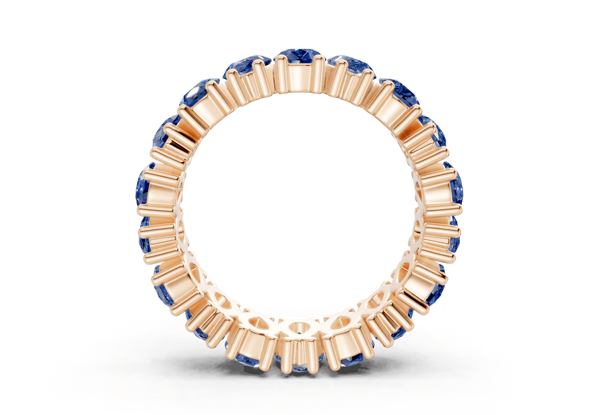 Melrose Pear Cut Sapphire Gemstone Eternity Band 8 Carat Total Wt.