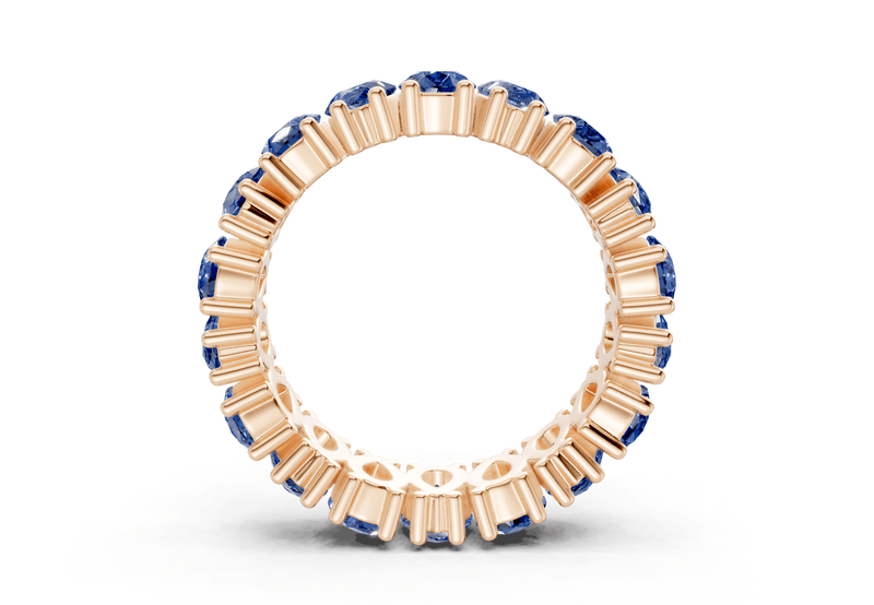 Melrose Pear Cut Sapphire Gemstone Eternity Band 8 Carat Total Wt. - Ring Premier