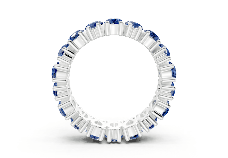 Melrose Pear Cut Sapphire Gemstone Eternity Band 8 Carat Total Wt. - Ring Premier