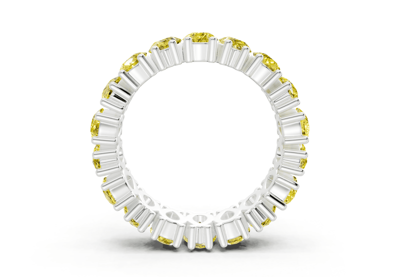 Melrose Pear Cut Yellow Diamond Eternity Band 8 Carat Total Wt. - Ring Premier