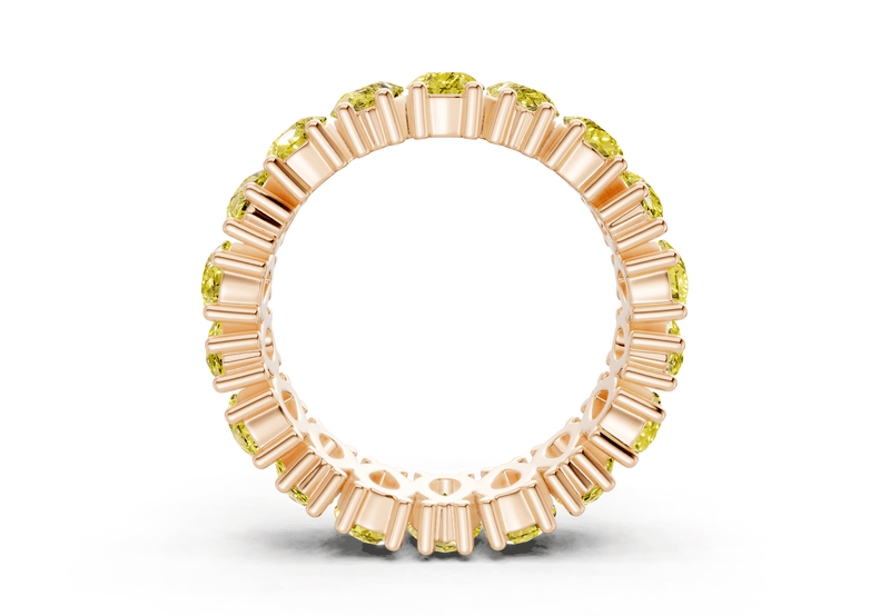 Melrose Pear Cut Yellow Diamond Eternity Band 8 Carat Total Wt. - Ring Premier