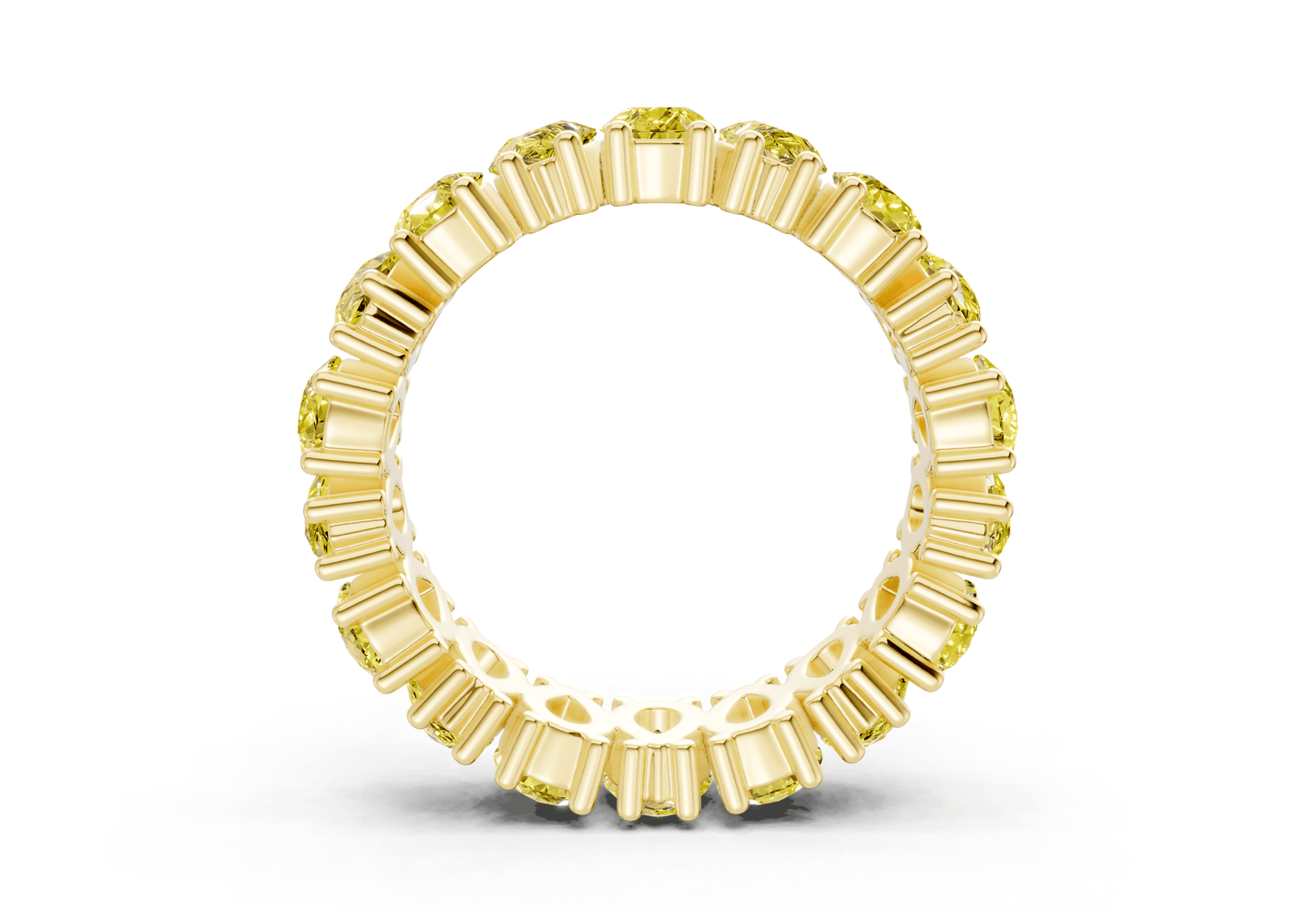 Melrose Pear Cut Yellow Diamond Eternity Band 8 Carat Total Wt. - Ring Premier
